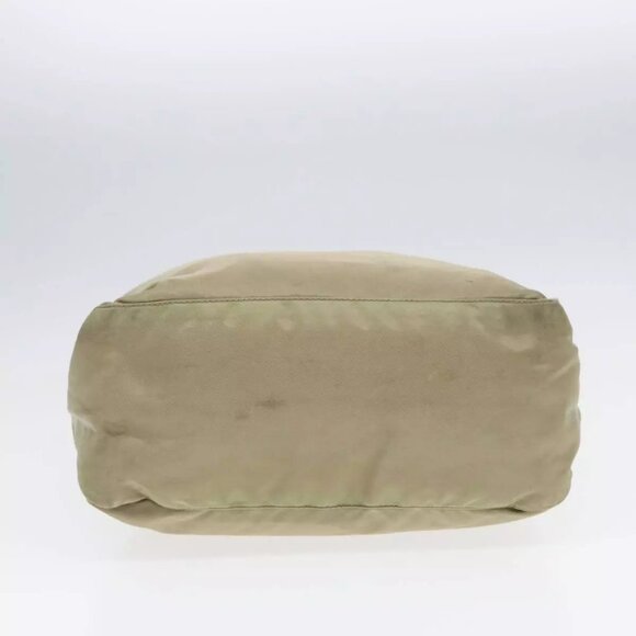 PRADA Tote Bag Nylon Beige Silver Auth bs17670 - Picture 7 of 16